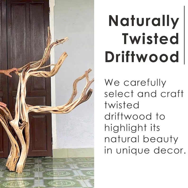 Corner Tree Branch Solid Wood Floating Bookshelf